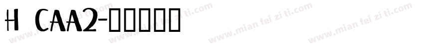 H CAA2字体转换